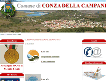 Tablet Screenshot of comune.conzadellacampania.av.it